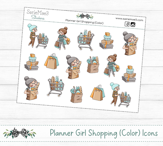 Shopping (Color) (Planner Girl)