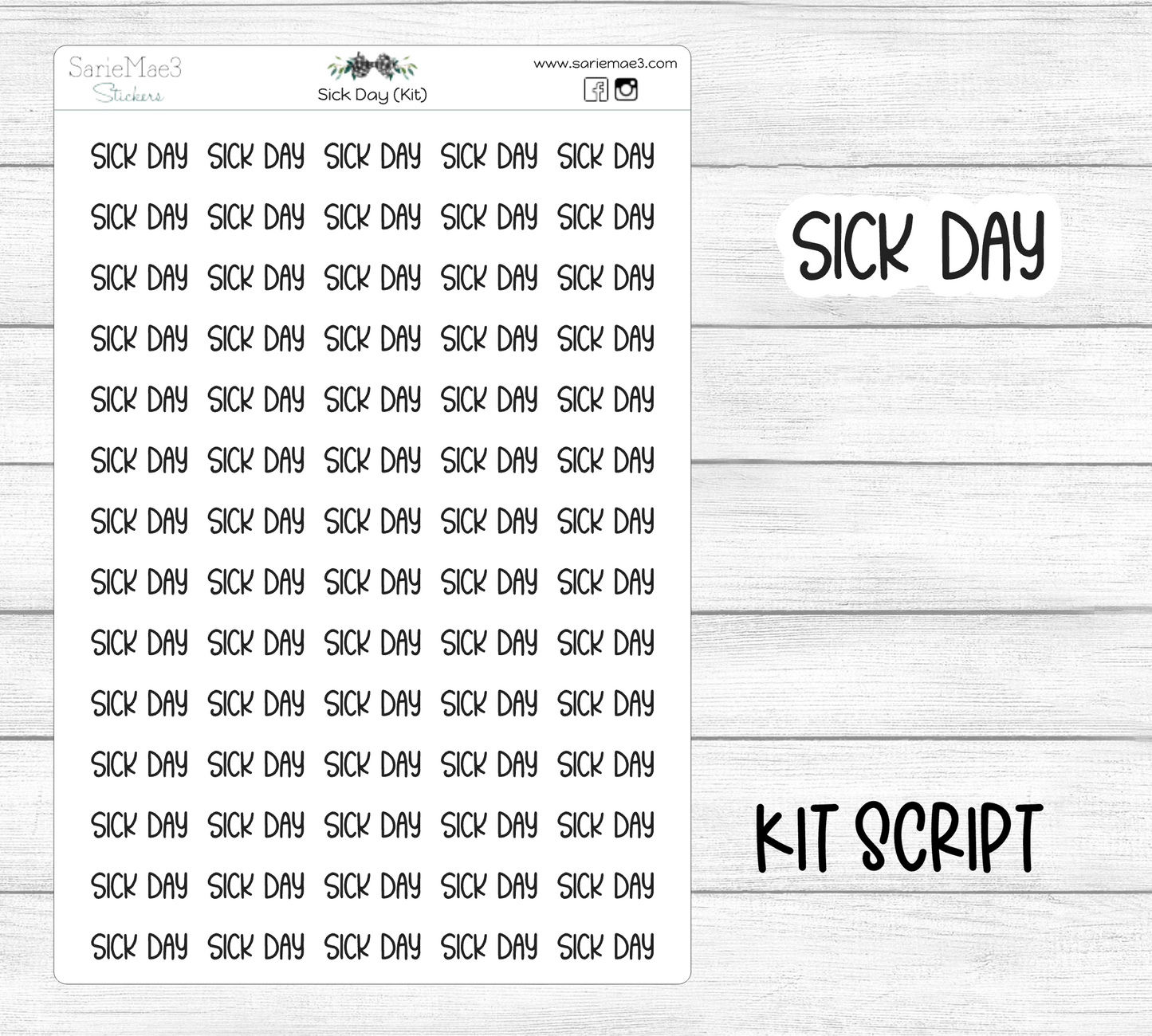 Sick Day (Kit Font)
