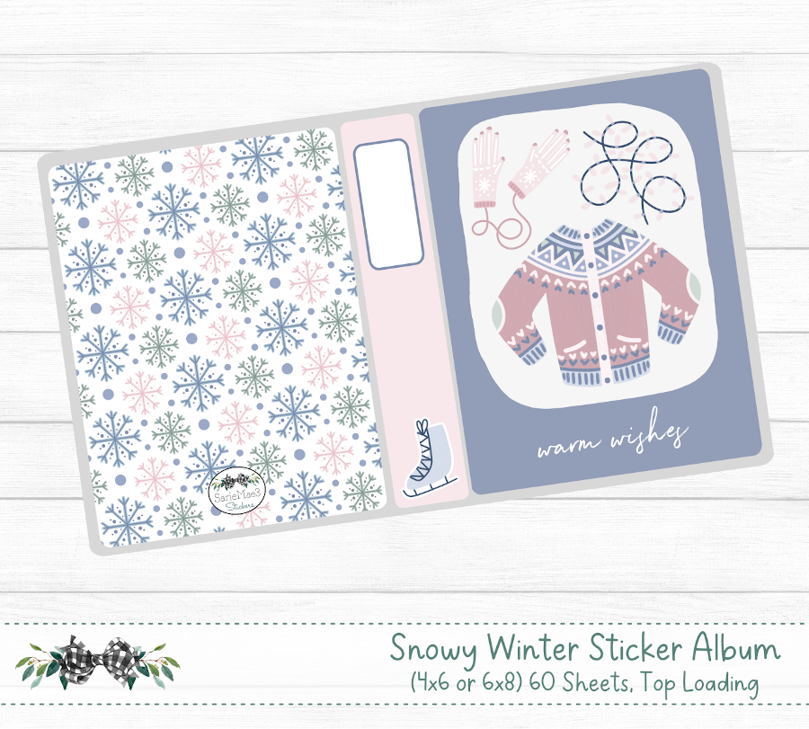 Snowy Winter Sticker Album