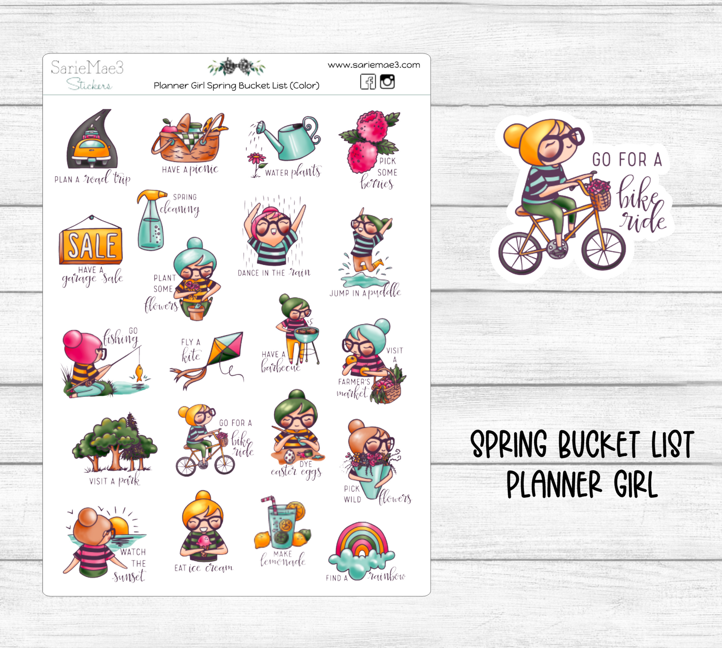 Spring Bucket List (Planner Girl)