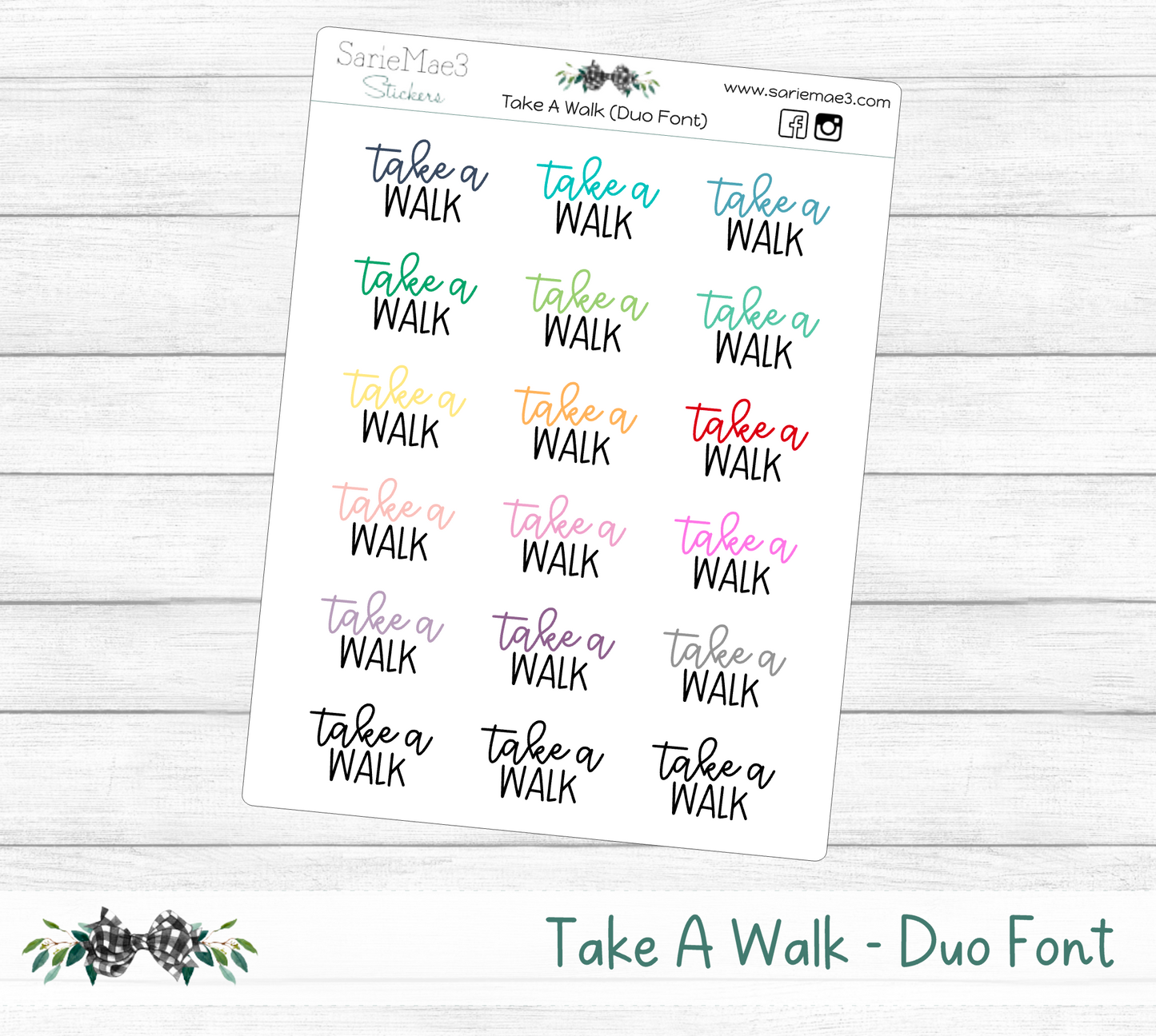 Take A Walk (Duo Font)