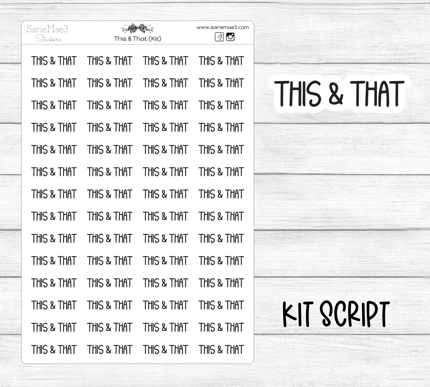 This & That (Kit Font)