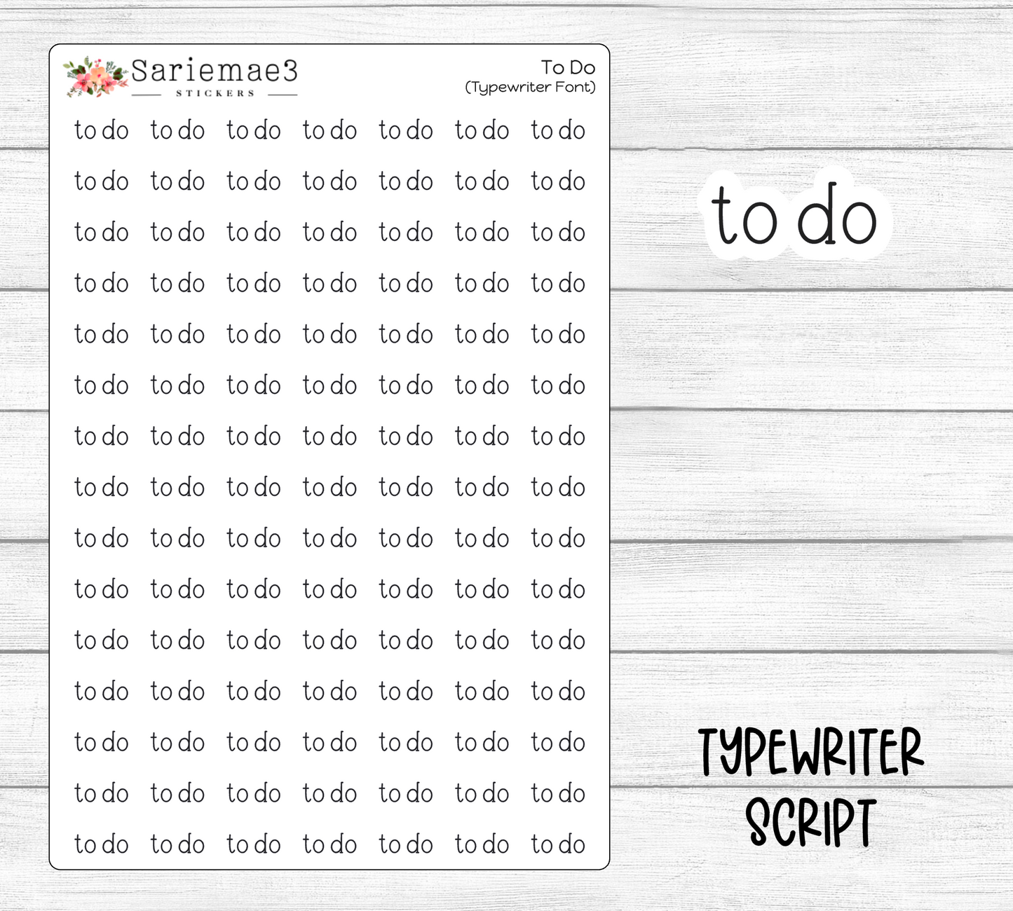To Do (Typewriter)