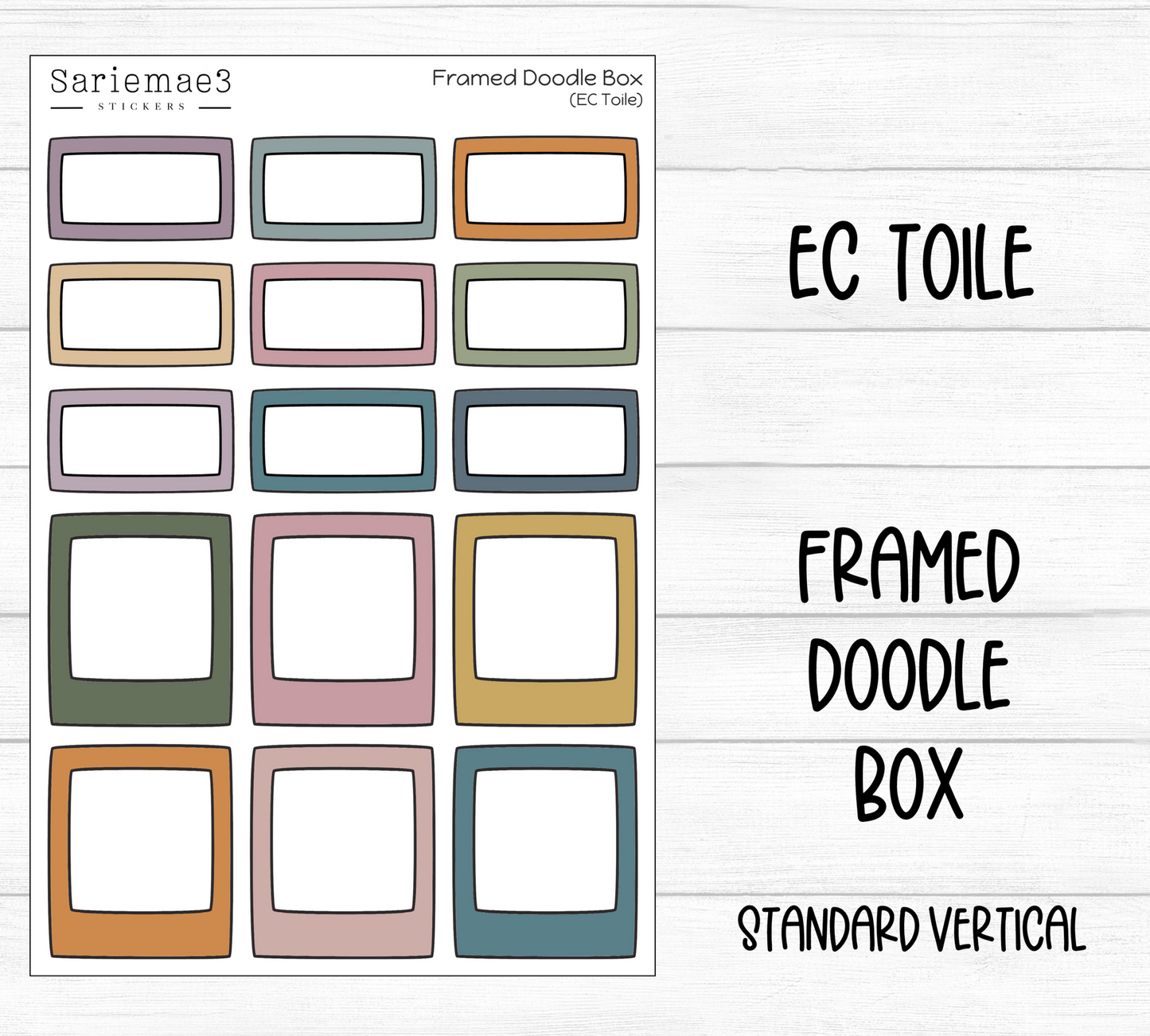 Framed Doodle Box (EC Toile)
