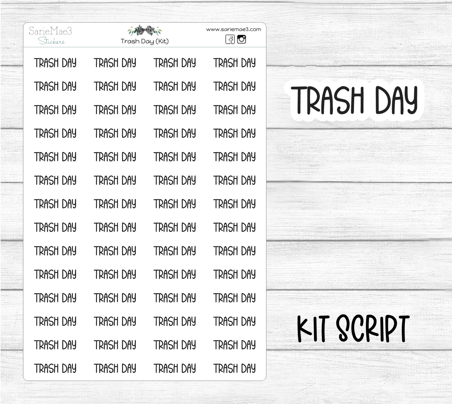 Trash Day (Kit Font)