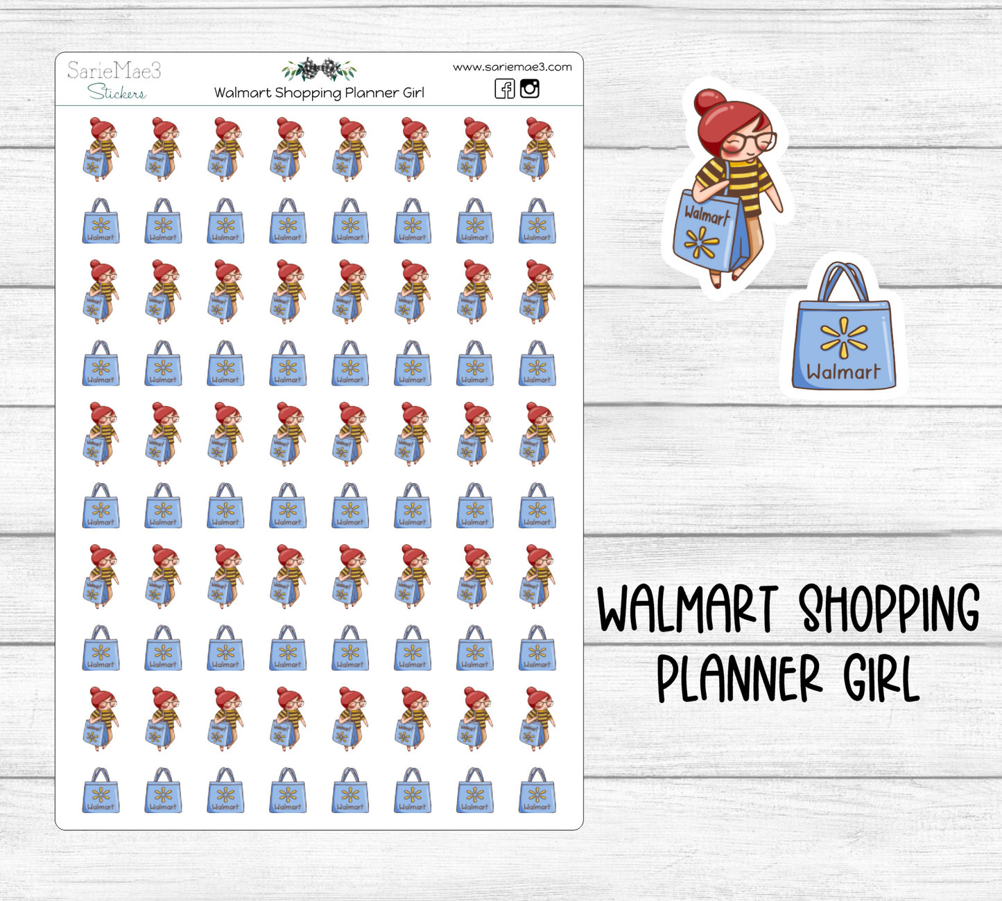 W*lmart Shopping (Planner Girl)
