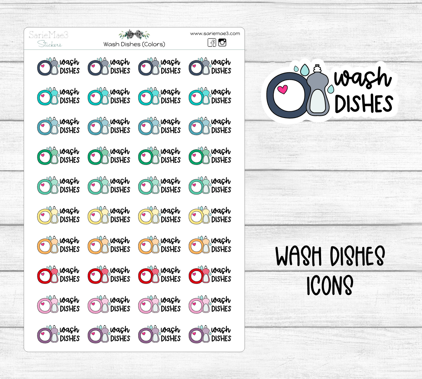 Wash Dishes Icons