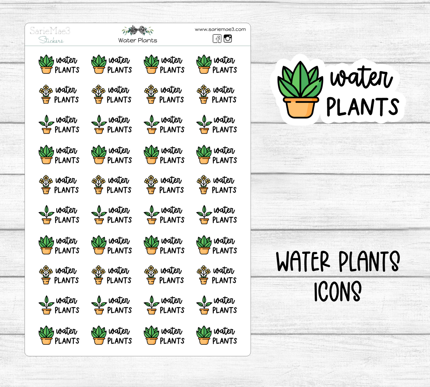 Water Plants Icons