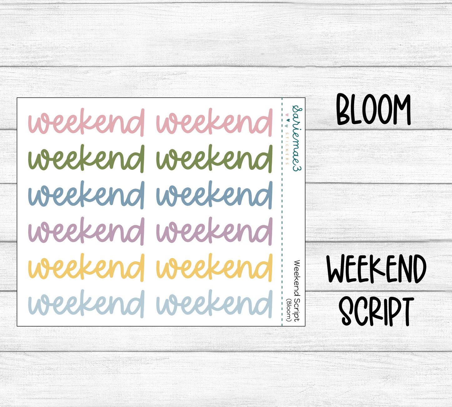 Weekend Script (Bloom)