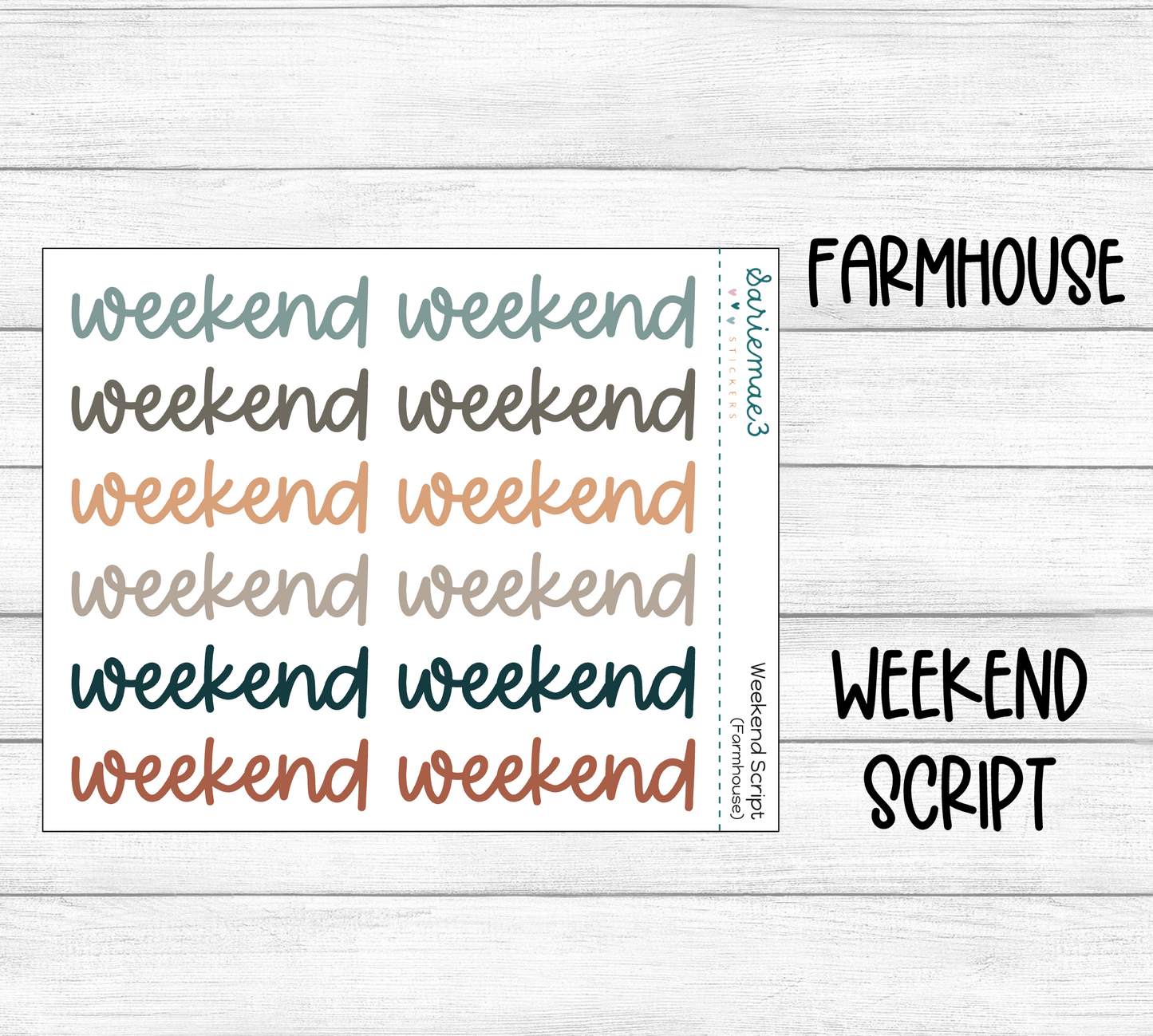 Weekend Script (Farmhouse)