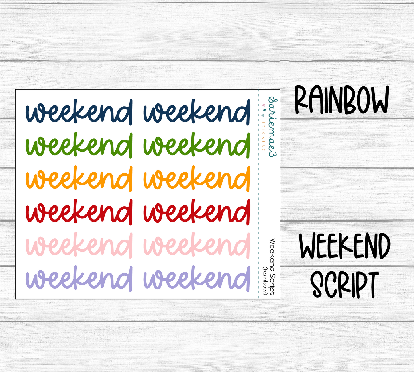 Weekend Script (Rainbow)
