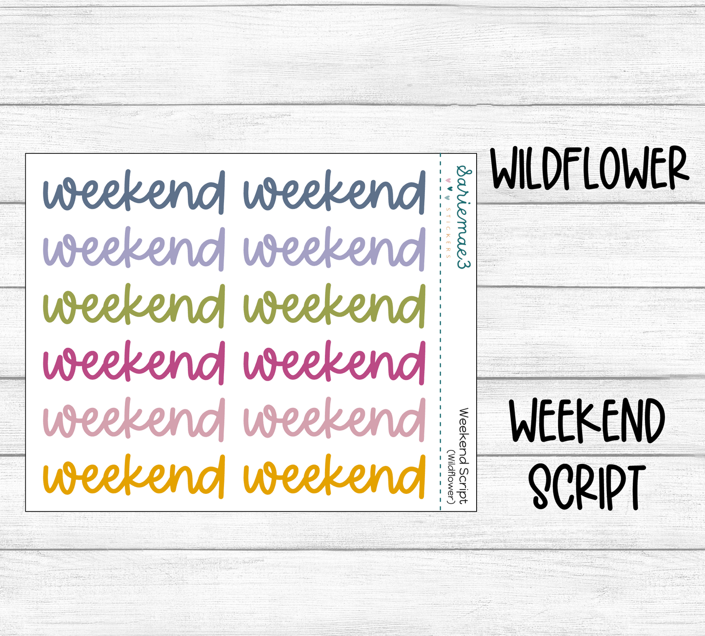 Weekend Script (Wildflower)