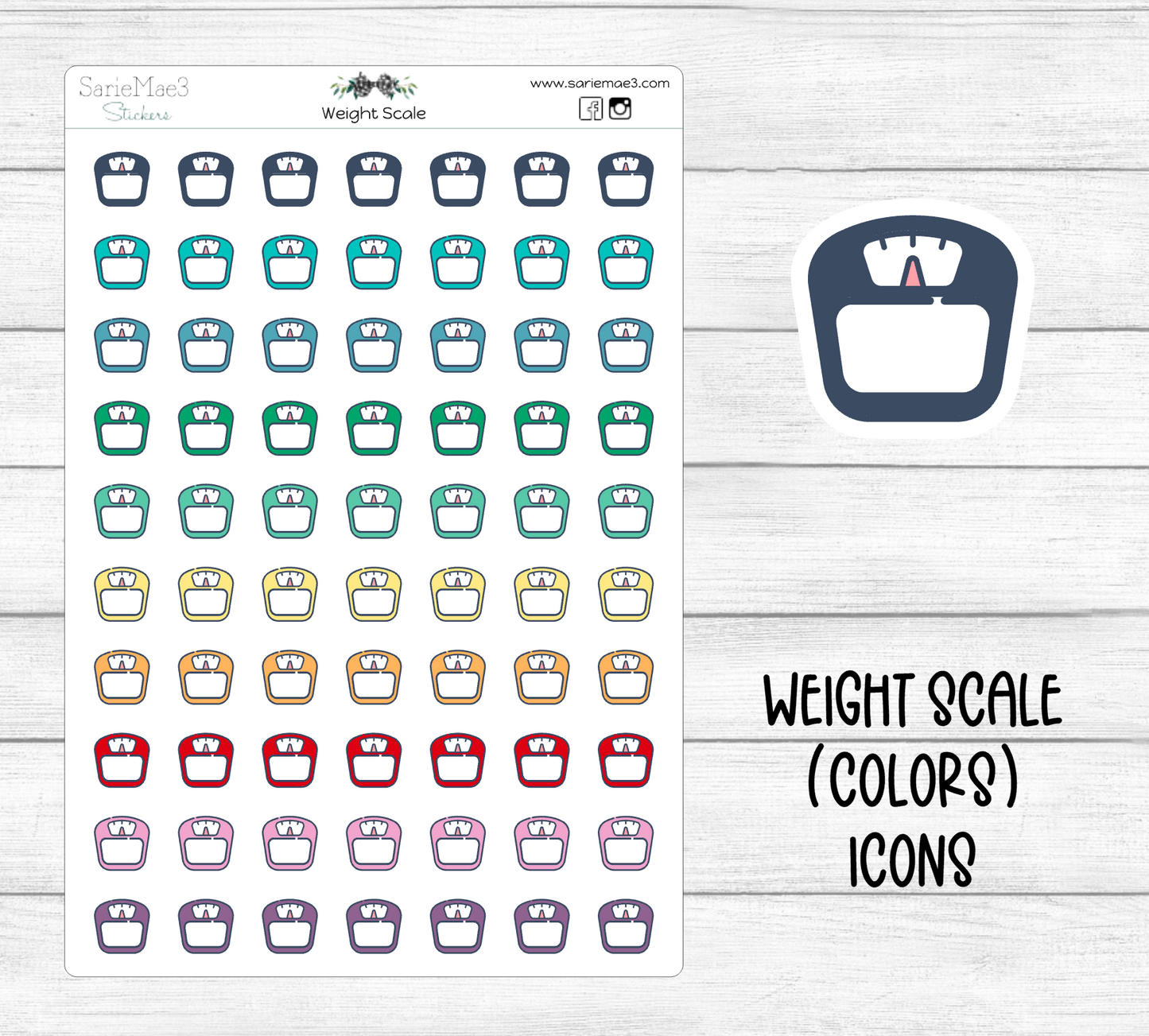 Weight Scale Icons