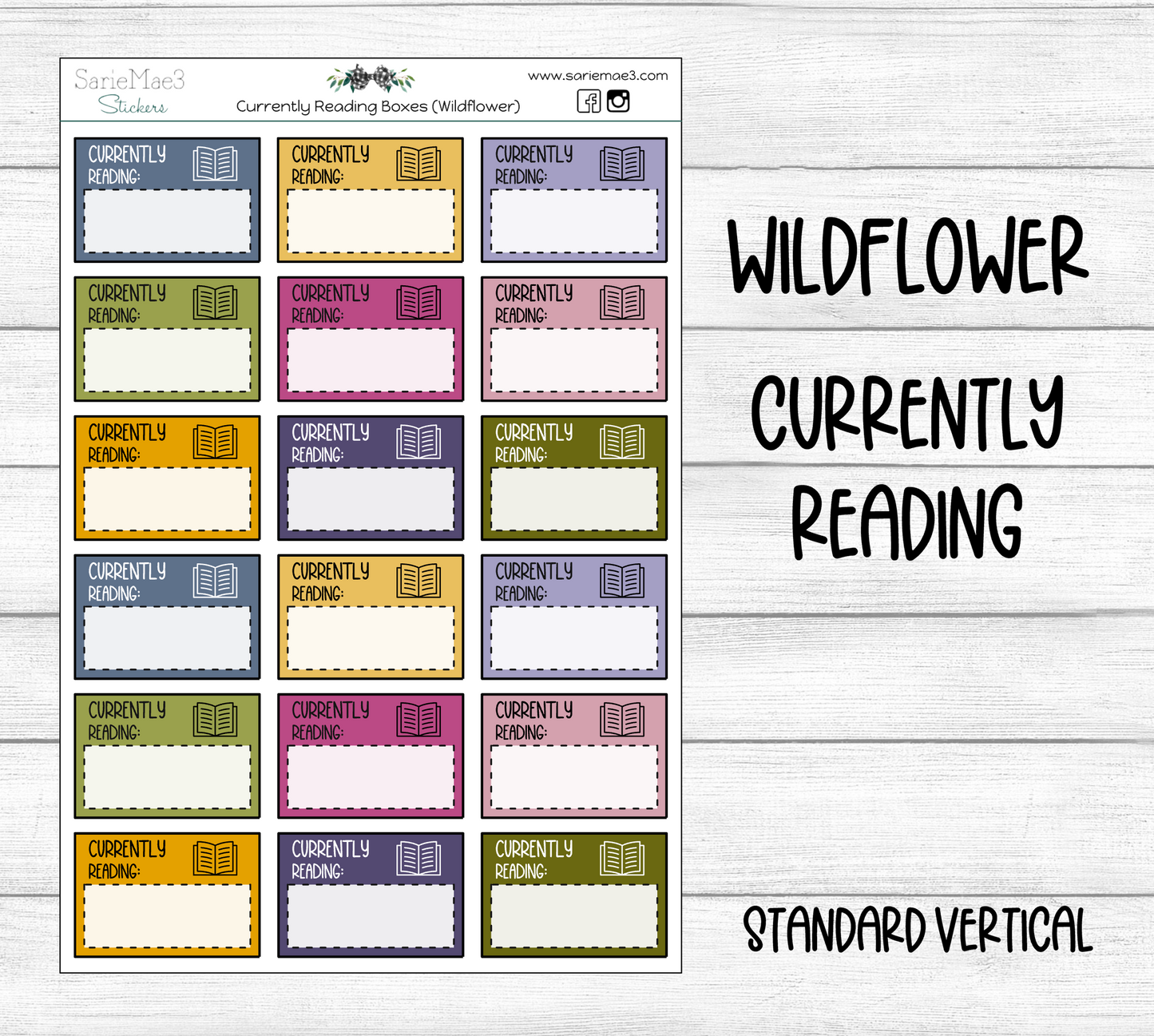 Currently Reading Boxes (Wildflower)