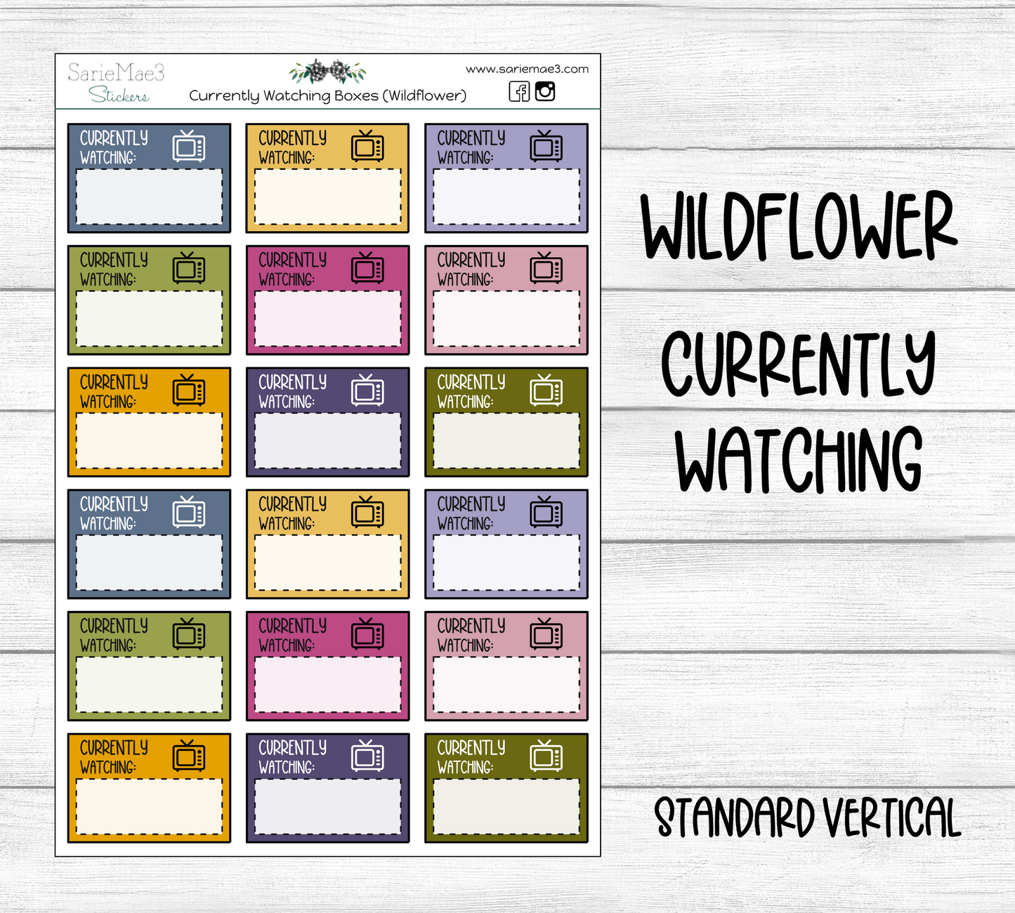 Currently Watching Boxes (Wildflower)