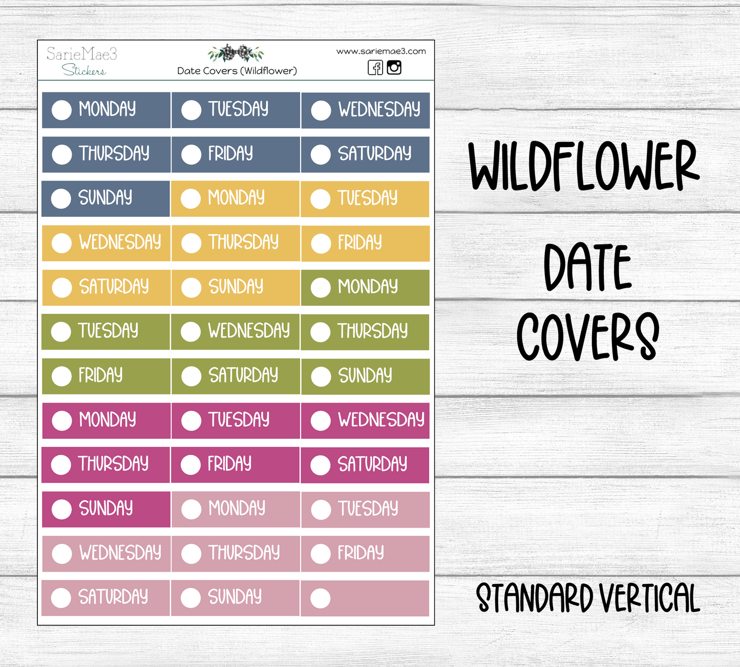 Date Covers (Wildflower)
