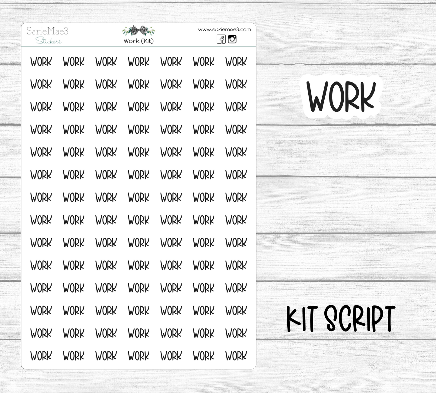 Work (Kit Font)