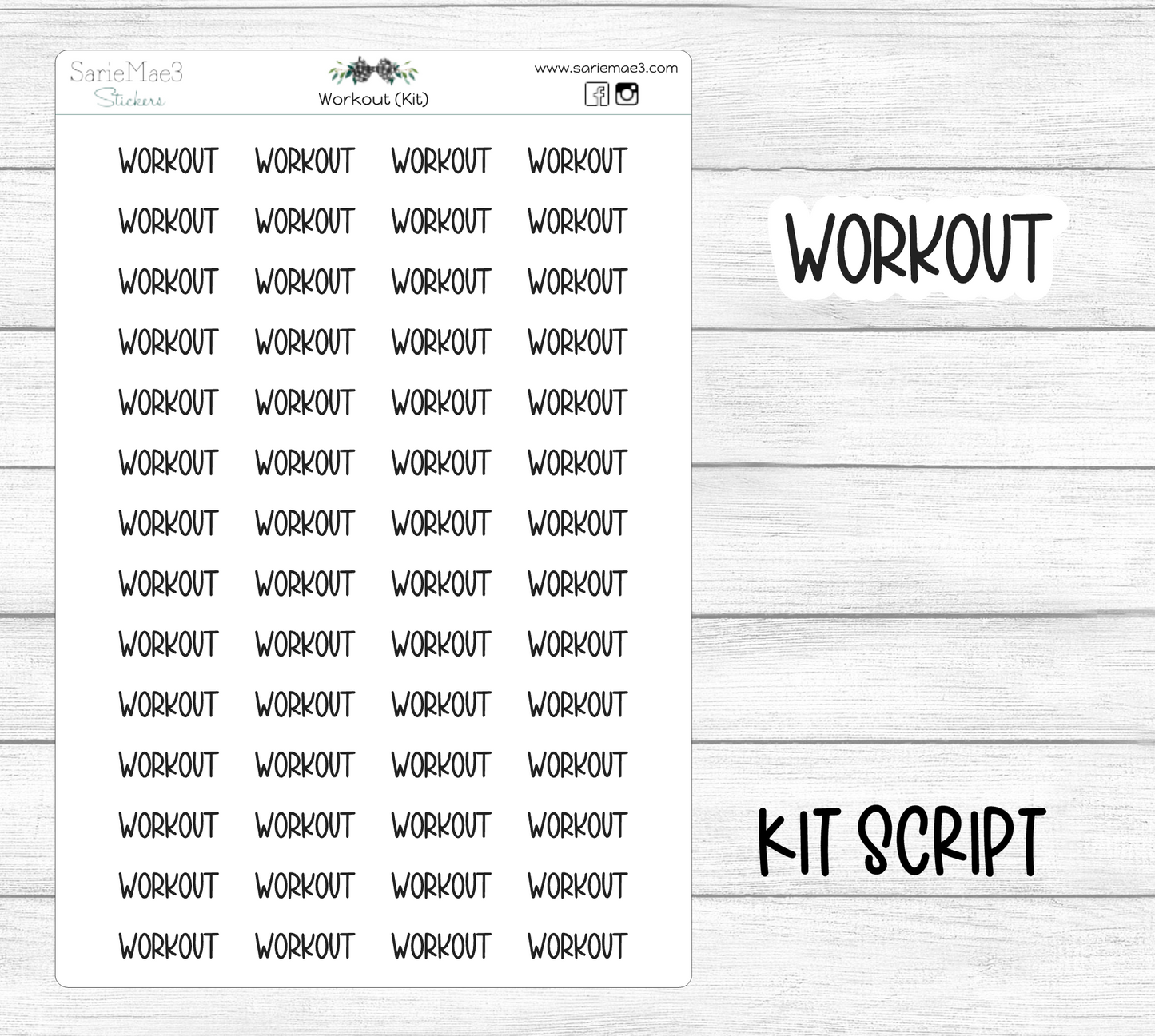 Workout (Kit Font)