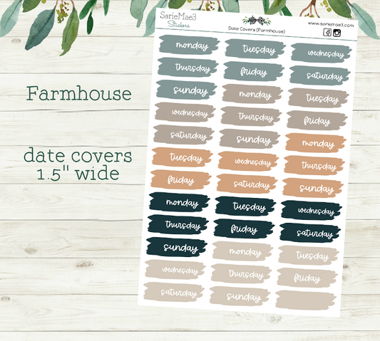 Date Covers (Farmhouse)