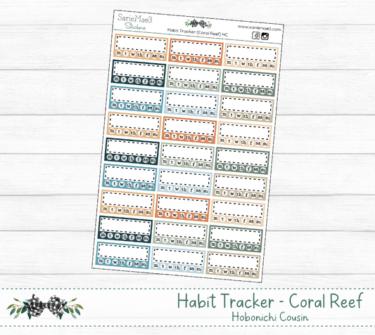 Habit Tracker (Coral Reef) Hobo Cousin