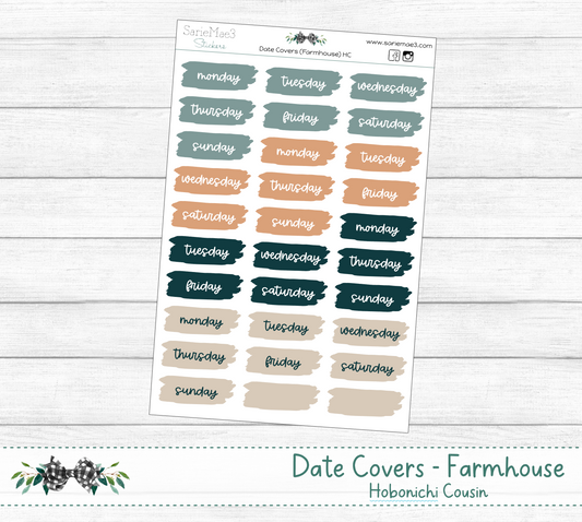 Date Covers (Farmhouse) Hobo Cousin
