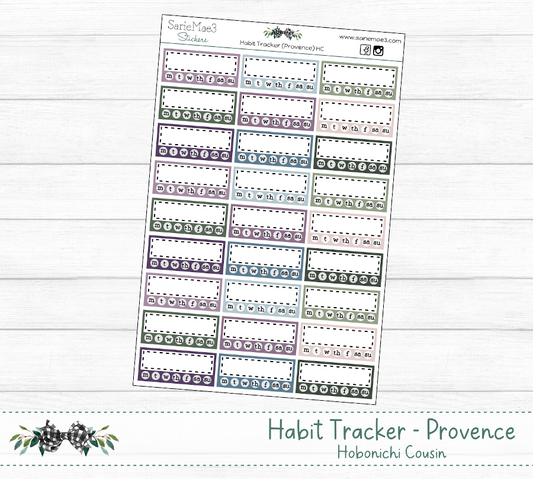 Habit Tracker (Provence) Hobo Cousin
