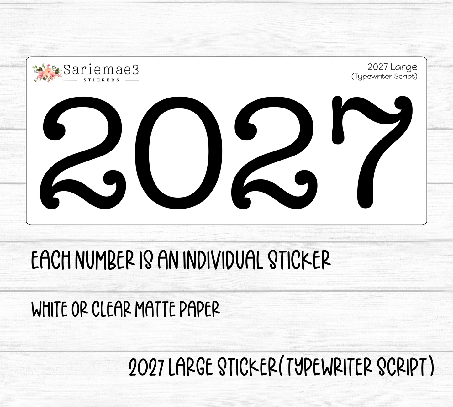 2027 Script (Large) (Typewriter)
