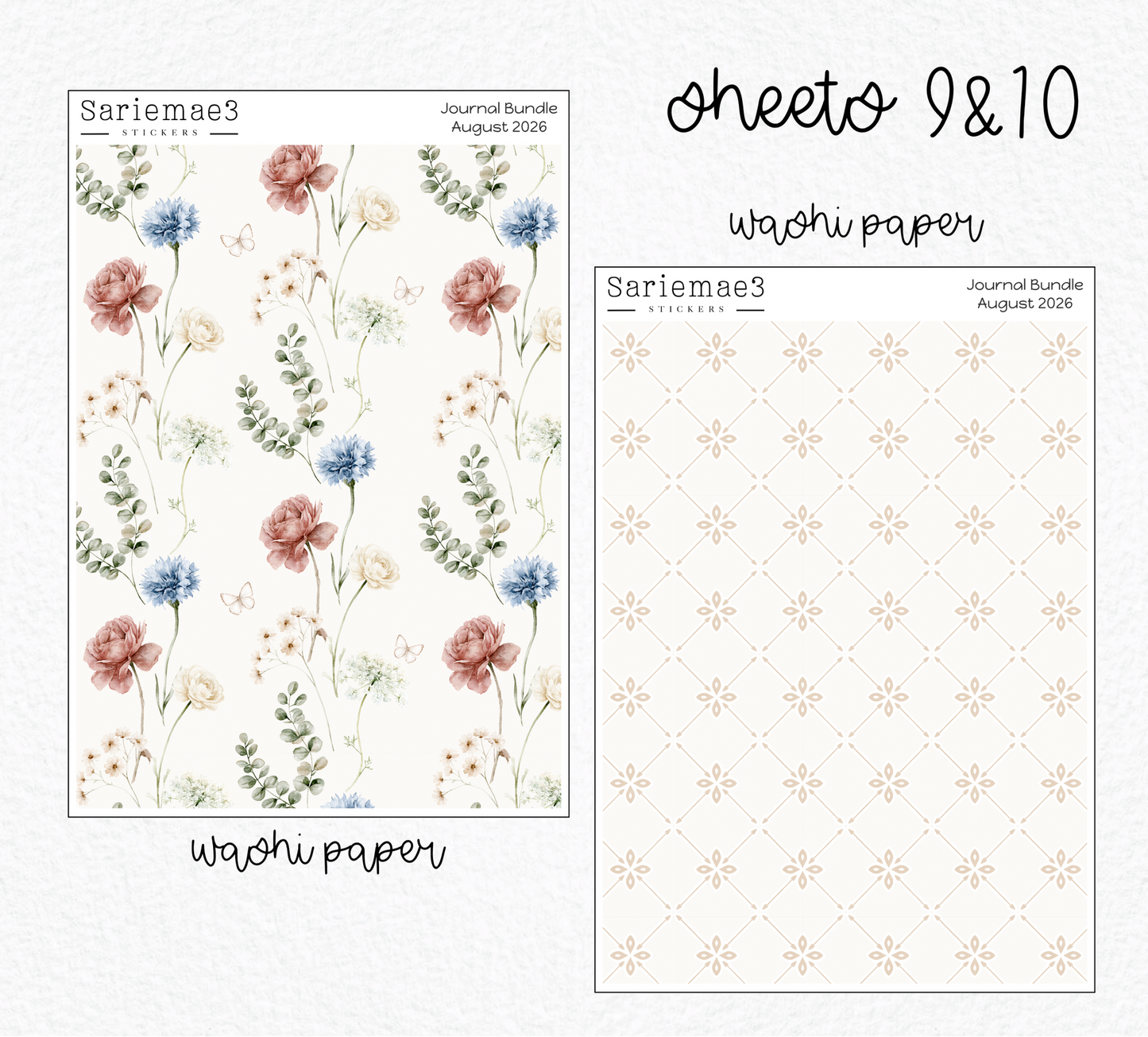 August Journal Bundle (20% off) LIMITED TIME! Available 7/1-7/31
