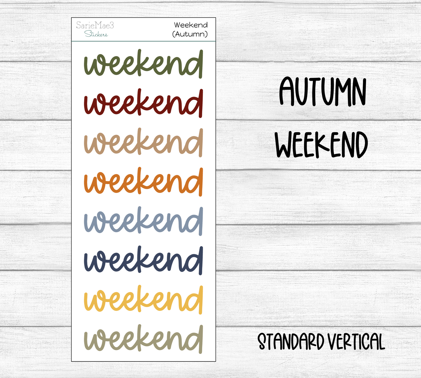 Weekend Script (Autumn)