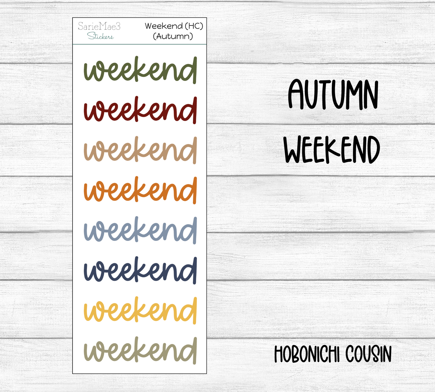 Weekend Script (Autumn) Hobo Cousin