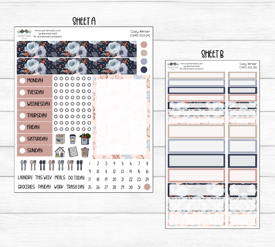 Compact Vertical Kit (A5), Cozy Winter, CVA5-313