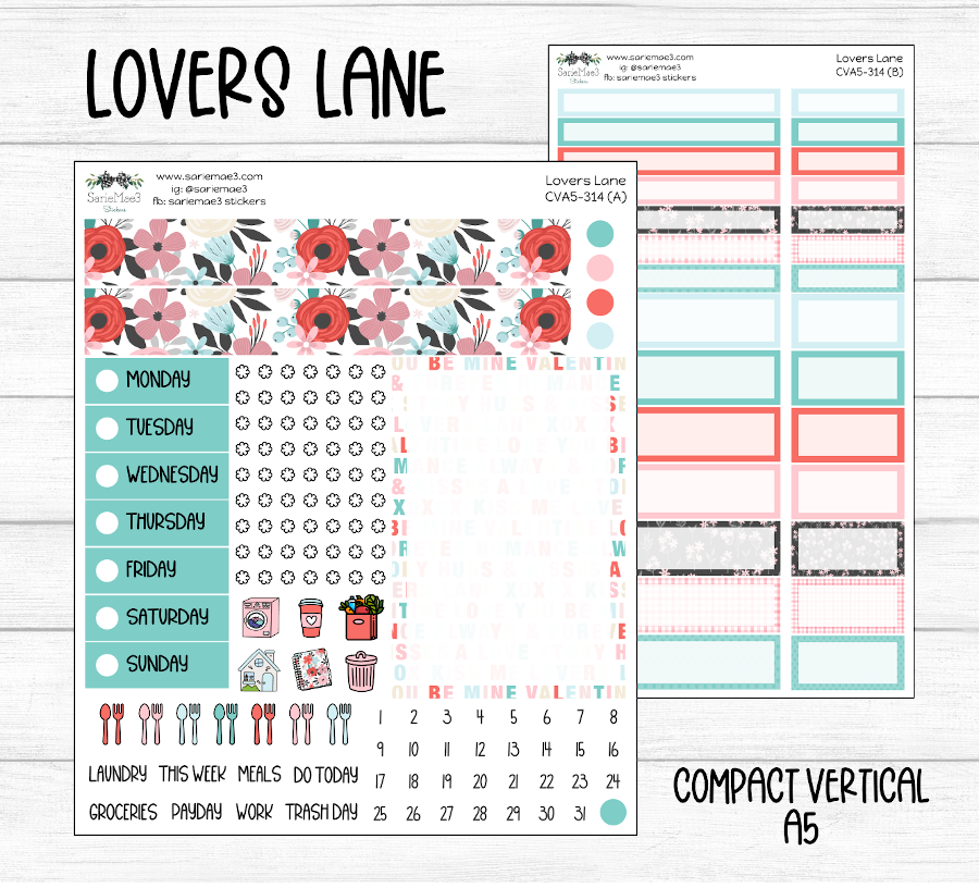 Compact Vertical Kit (A5), Lovers Lane, CVA5-314