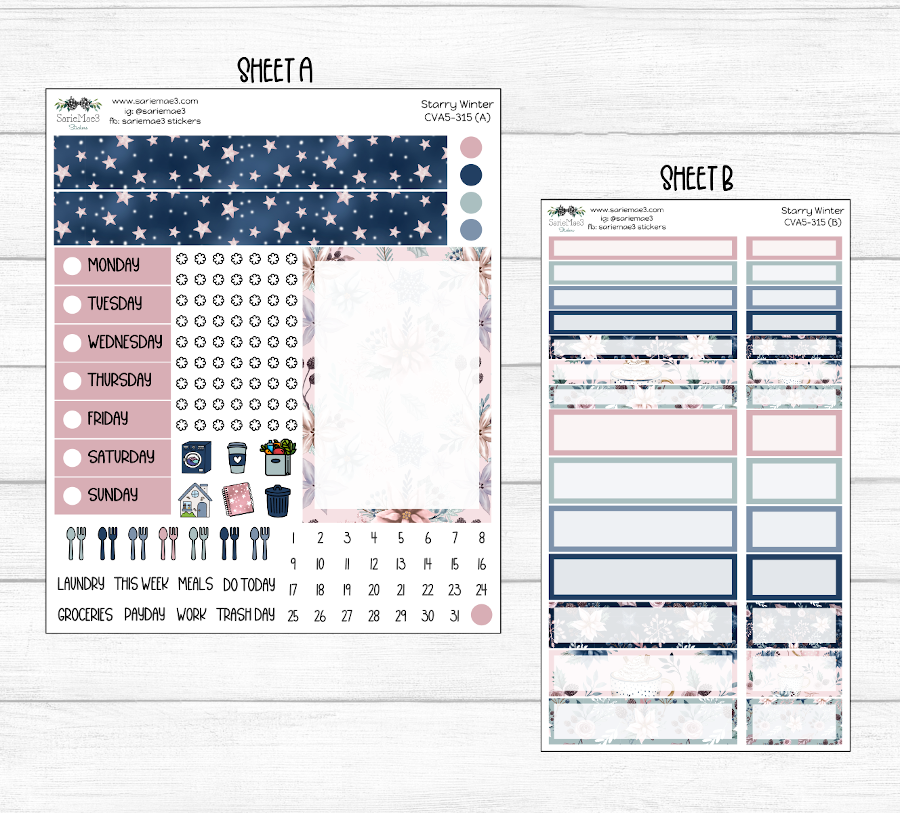 Compact Vertical Kit (A5), Starry Winter, CVA5-315