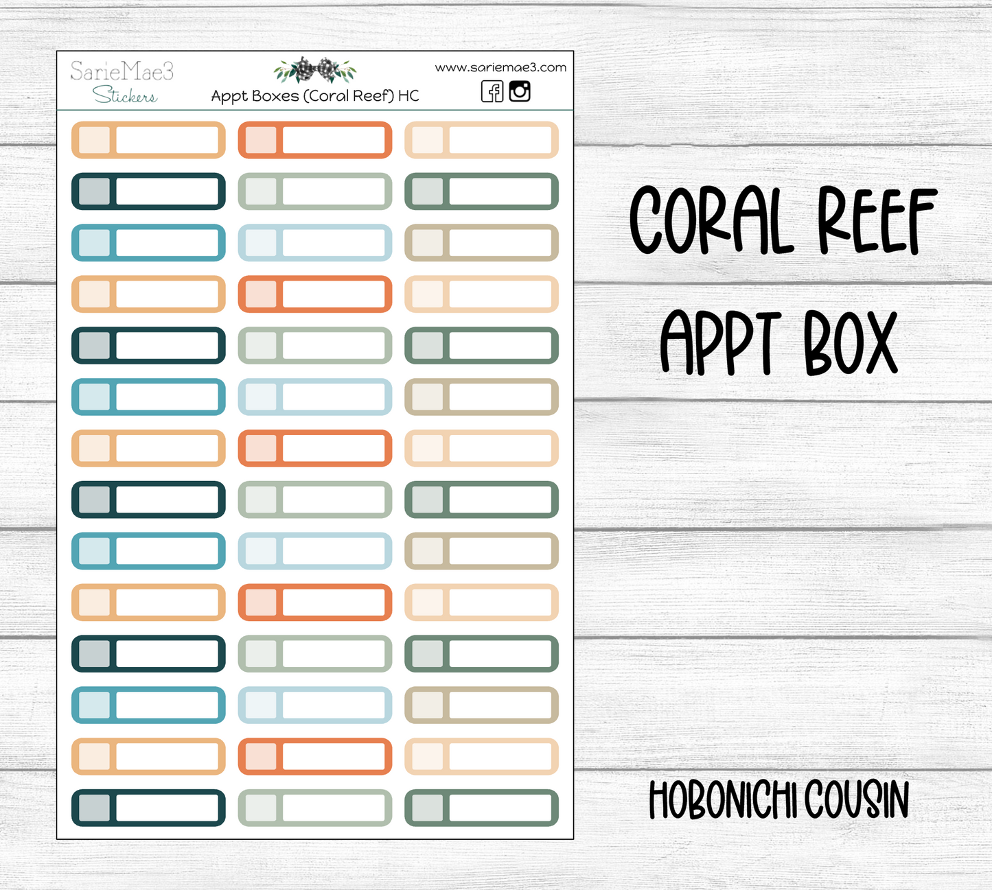 Appt Box (Coral Reef) Hobo Cousin