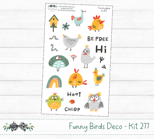 Funny Birds Deco (Kit 277)