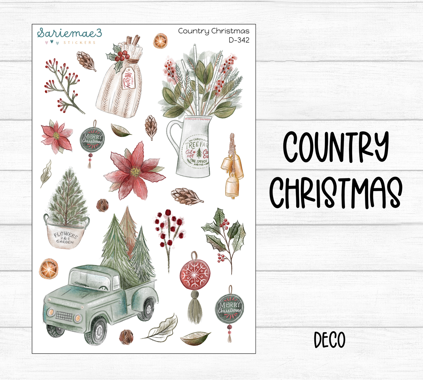 Country Christmas Deco (Kit 342)