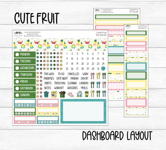 Dashboard Layout Kit, Cute Fruit, DA-324