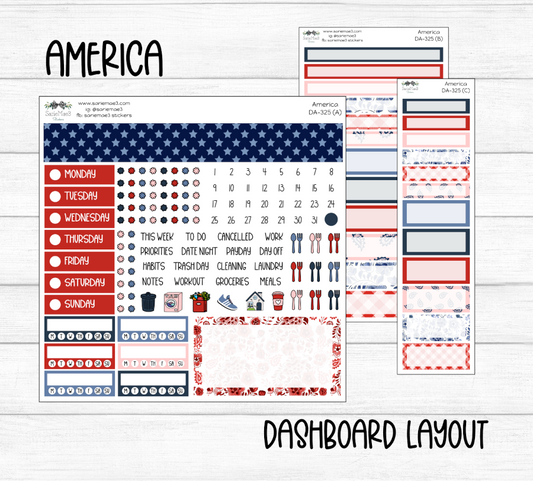 Dashboard Layout Kit, America, DA-325