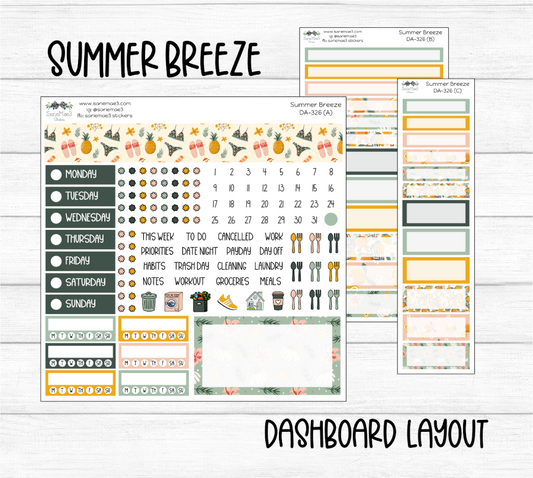 Dashboard Layout Kit, Summer Breeze, DA-326