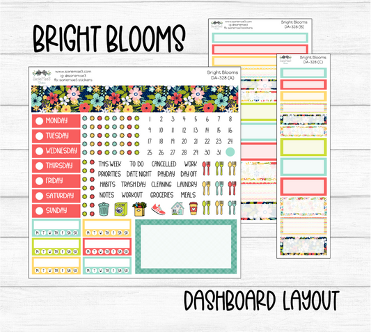 Dashboard Layout Kit, Bright Blooms, DA-328