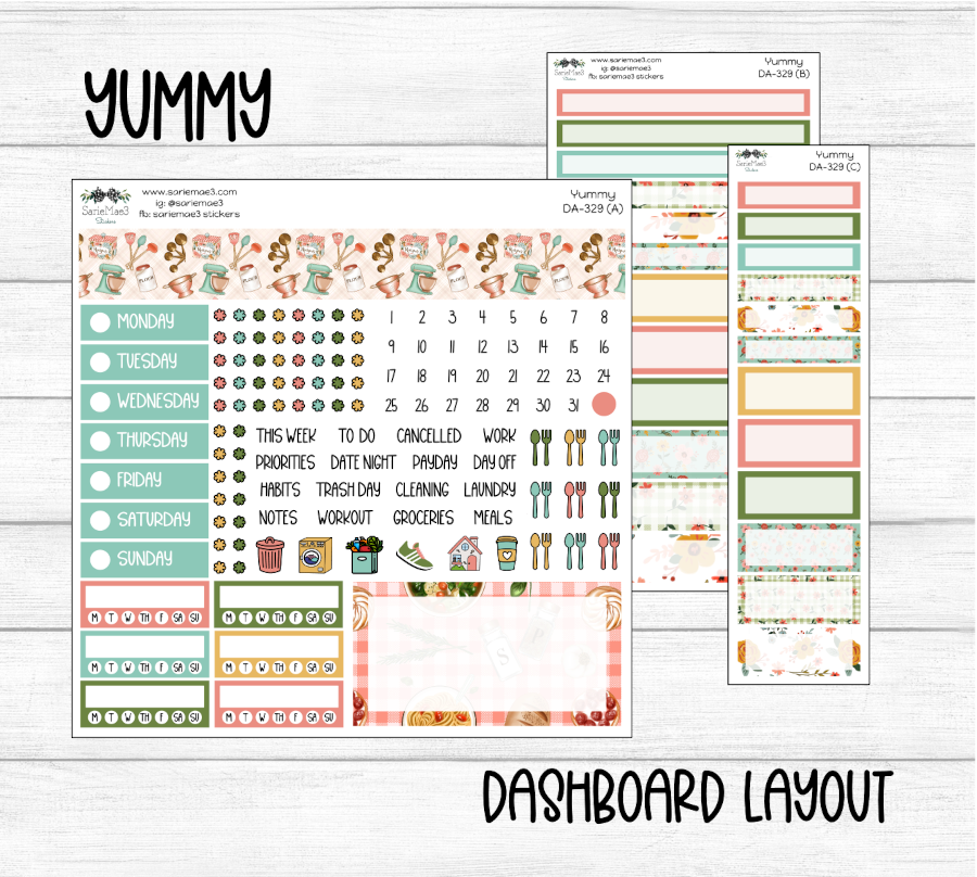 Dashboard Layout Kit, Yummy, DA-329