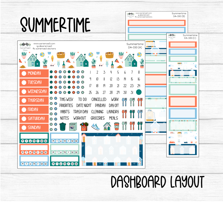 Dashboard Layout Kit, Springtime, DA-330
