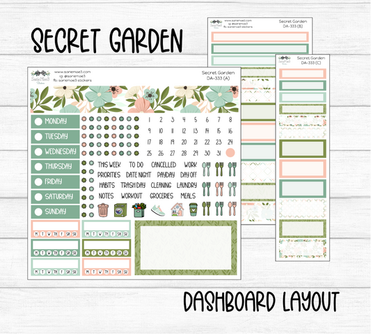 Dashboard Layout Kit, Secret Garden, DA-333