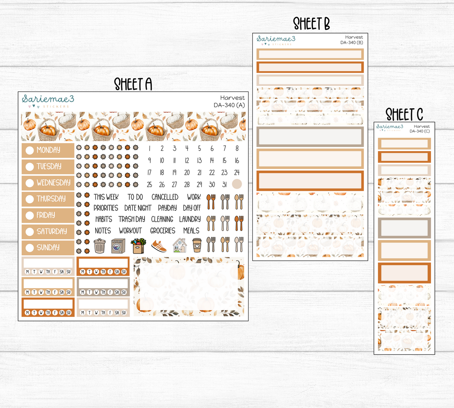 Dashboard Layout Kit, Harvest, DA-340