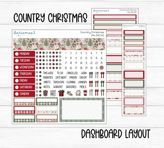 Dashboard Layout Kit, Country Christmas, DA-342