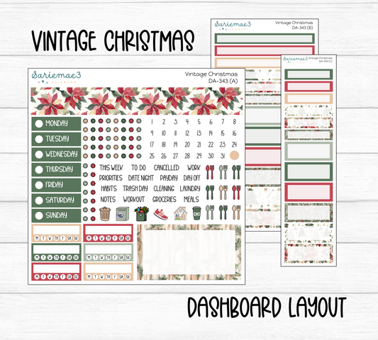 Dashboard Layout Kit, Vintage Christmas, DA-343