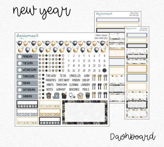 Dashboard Layout Kit, New Year, DA-345