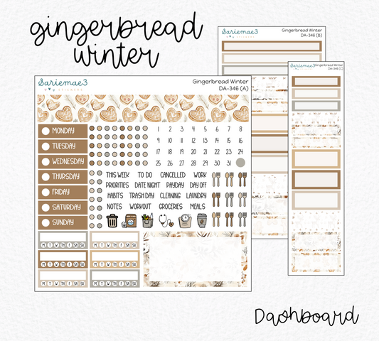 Dashboard Layout Kit, Gingerbread Winter, DA-346