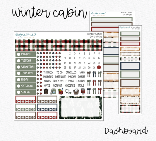 Dashboard Layout Kit, Winter Cabin, DA-347