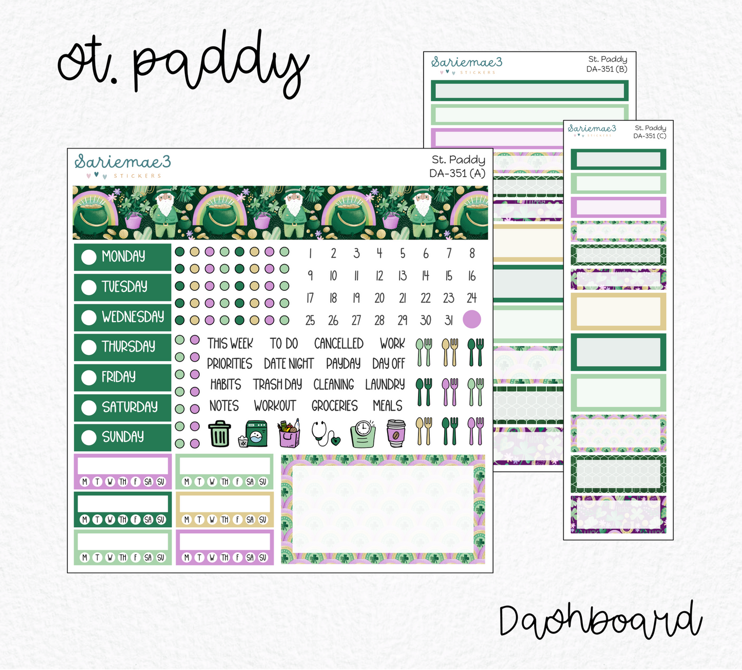 Dashboard Layout Kit, St. Paddy, DA-351